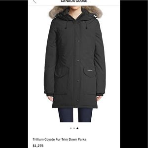 Canada Goose-Trillium Coyote Fur-trim down Parka